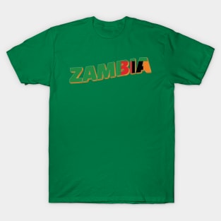 Zambia vintage style retro souvenir T-Shirt